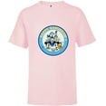 thumbnail image 1 of Disney Mickey & Pals Holiday Circle Happy Hanukkah! - Short Sleeve T-Shirt for Kids - Customized-Soft Pink, 1 of 5
