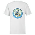 thumbnail image 1 of Disney Mickey & Pals Holiday Circle Happy Hanukkah! - Short Sleeve T-Shirt for Kids - Customized-White, 1 of 5