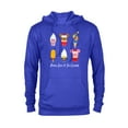 thumbnail image 1 of Disney Mickey & Pals Summer Treats Peace Love & Ice Cream- Pullover Hoodie for Adults - Customized-Royal, 1 of 5