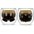 thumbnail image 1 of Disney Mickey Pants & Minnie Skirt Double Wall Coffee Mugs - Mickey Mouse Glass Coffee Mug [2 ounces], 1 of 8