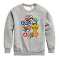 thumbnail image 1 of Disney - Mickey Patches - Toddler & Youth Crewneck Fleece Sweatshirt, 1 of 5