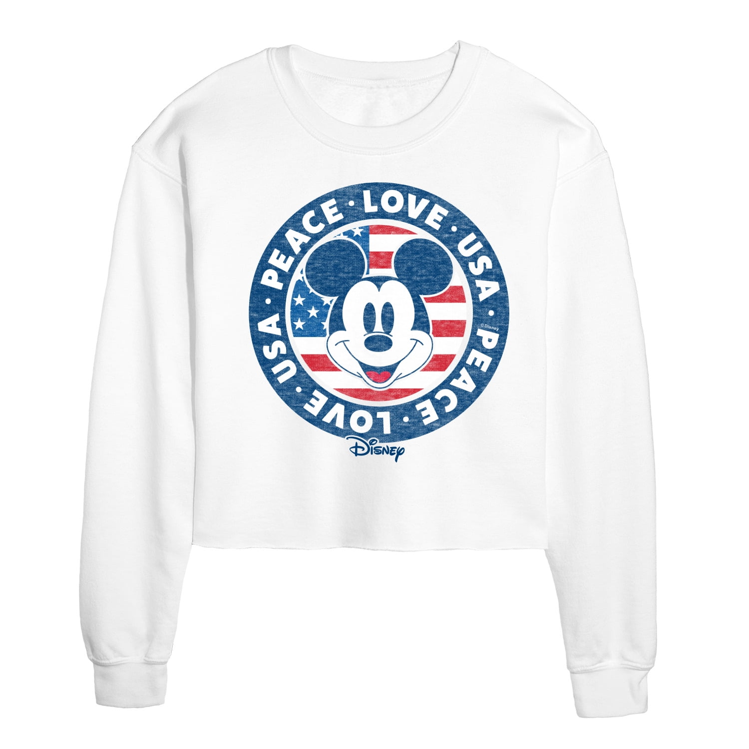 Mickey mouse crop top hoodie sale