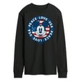 thumbnail image 1 of Disney - Mickey Peace Love USA - Men's Long Sleeve T-Shirt, 1 of 5