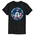 thumbnail image 1 of Disney - Mickey Peace Love USA - Men's Short Sleeve Graphic T-Shirt, 1 of 5
