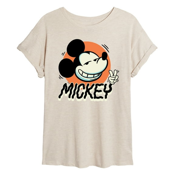 Disney - Mickey Peace - Women's Oversized T-Shirt