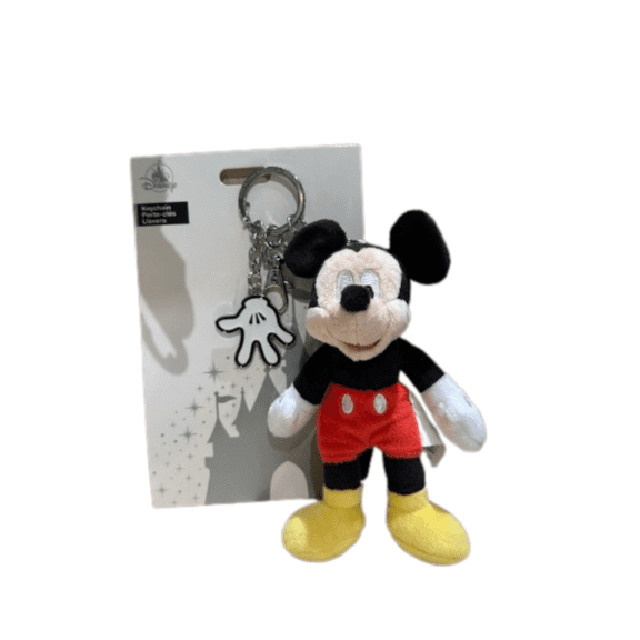 Disney Mickey Plush Keychain with Glove Charm, Multicolor
