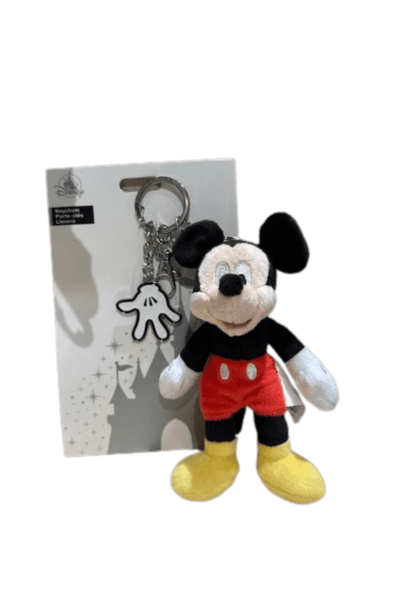Mickey Plush Keychain with Glove Charm, Multicolor