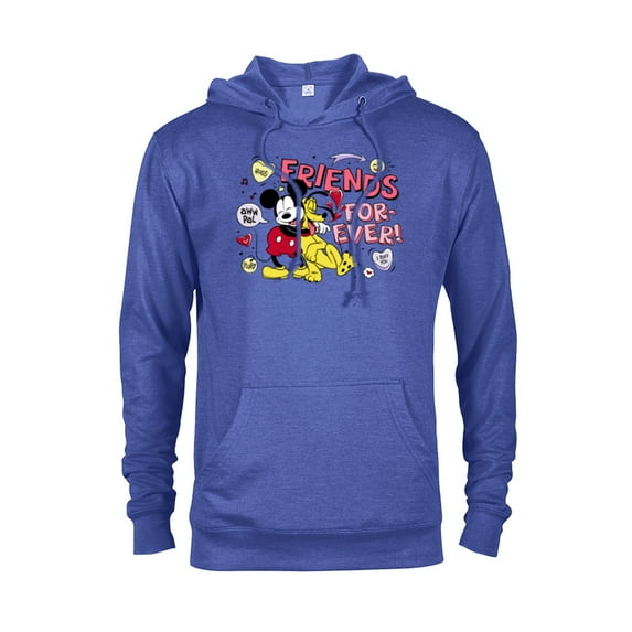 Disney Mickey + Pluto Friends Forever! - Pullover Hoodie for Adults - Customized-Royal