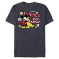 thumbnail image 1 of Disney Mickey + Pluto Friends Forever! - Short Sleeve Blended T-Shirt for Adults - Customized-Navy Heather, 1 of 5