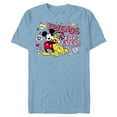 thumbnail image 1 of Disney Mickey + Pluto Friends Forever! - Short Sleeve Blended T-Shirt for Adults - Customized-Ocean Blue, 1 of 5
