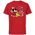 thumbnail image 1 of Disney Mickey + Pluto Friends Forever! - Short Sleeve Cotton T-Shirt for Adults - Customized-Red, 1 of 5