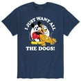 thumbnail image 1 of Disney - Mickey Pluto Just Want All Dogs - Men's Short Sleeve Graphic T-Shirt, 1 of 5