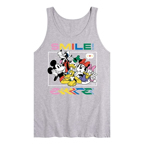 Disney - Mickey, Pluto, Minnie, Donald Duck, Goofy & Daisy - Crowded Photo - Men's Jersey Tank Top