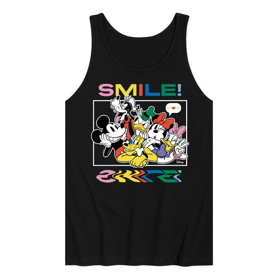Disney - Mickey, Pluto, Minnie, Donald Duck, Goofy & Daisy - Crowded Photo - Men's Jersey Tank Top