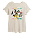 thumbnail image 1 of Disney - Mickey, Pluto, Minnie, Donald Duck, Goofy & Daisy - Crowded Photo - Women's Oversized T-Shirt, 1 of 5
