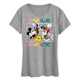 thumbnail image 1 of Disney - Mickey, Pluto, Minnie, Donald Duck, Goofy & Daisy - Crowded Photo - Women's Short Sleeve Graphic T-Shirt, 1 of 5
