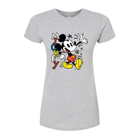 Disney - Mickey Pop - Juniors Fitted Graphic T-Shirt