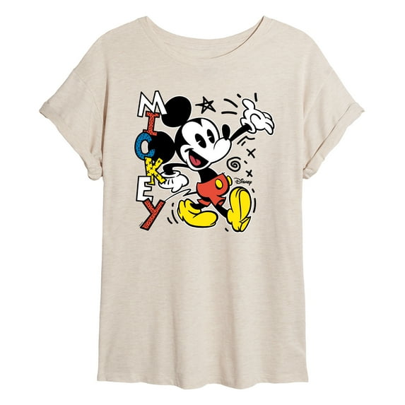 Disney - Mickey Pop - Juniors Ideal Flowy Muscle T-Shirt