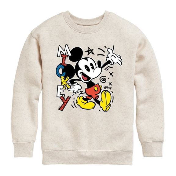 Disney - Mickey Pop - Toddler & Youth Crewneck Fleece Sweatshirt
