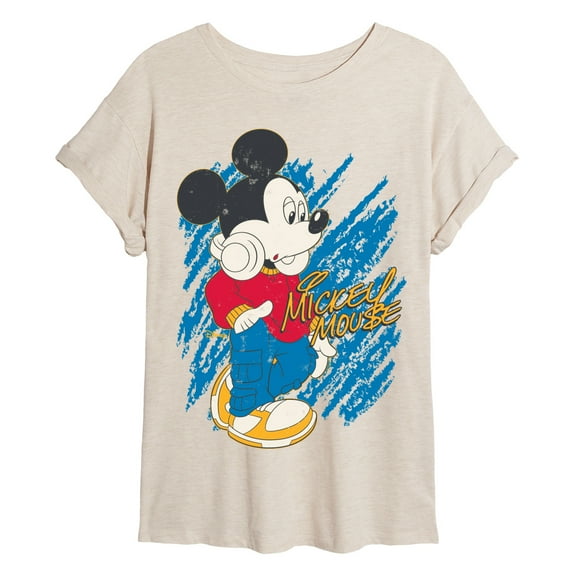 Disney - Mickey Pose Oversized - Womens Oversized Graphic T-Shirt