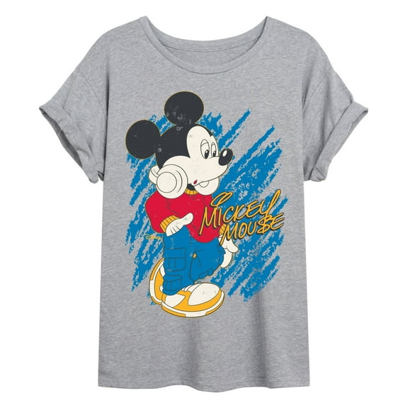 Disney - Mickey Pose Oversized - Womens Oversized Graphic T-Shirt