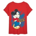 thumbnail image 1 of Disney - Mickey Pose Oversized - Womens Oversized Graphic T-Shirt, 1 of 4