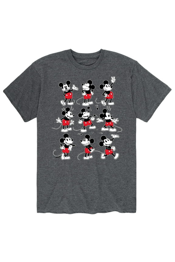 - Mickey Poses Grid - Men's Short Sleeve Graphic T-Shirt