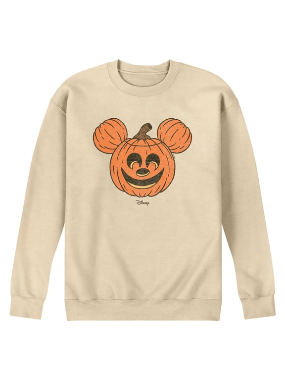 - Mickey Pumpkin Head Men's Graphic Fleece Sweatshirt