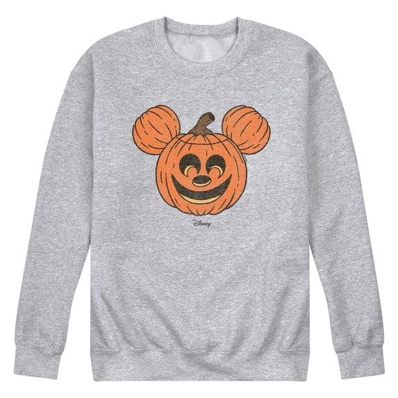Disney - Mickey Pumpkin Head - Men's Crew Fleece Sweatshirt