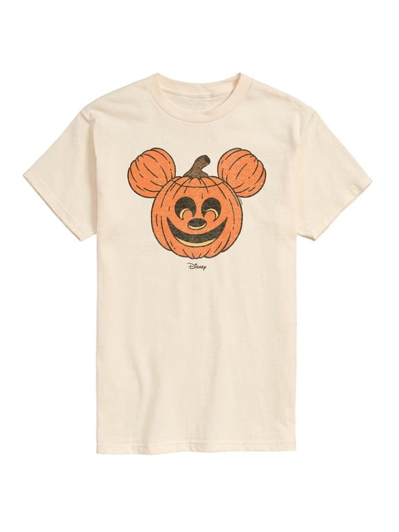 - Mickey Pumpkin Head Men's Short Sleeve Graphic T-Shirt
