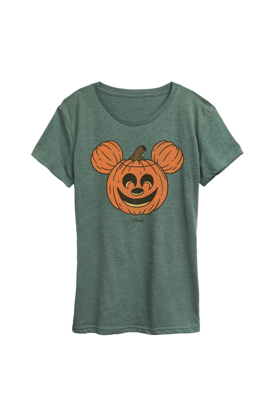 - Mickey Pumpkin Head - Women's Short Sleeve Graphic T-Shirt