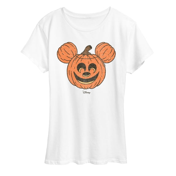 Disney - Mickey Pumpkin Head - Women's Short Sleeve Graphic T-Shirt