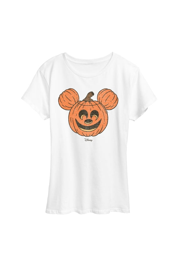 - Mickey Pumpkin Head - Women's Short Sleeve Graphic T-Shirt