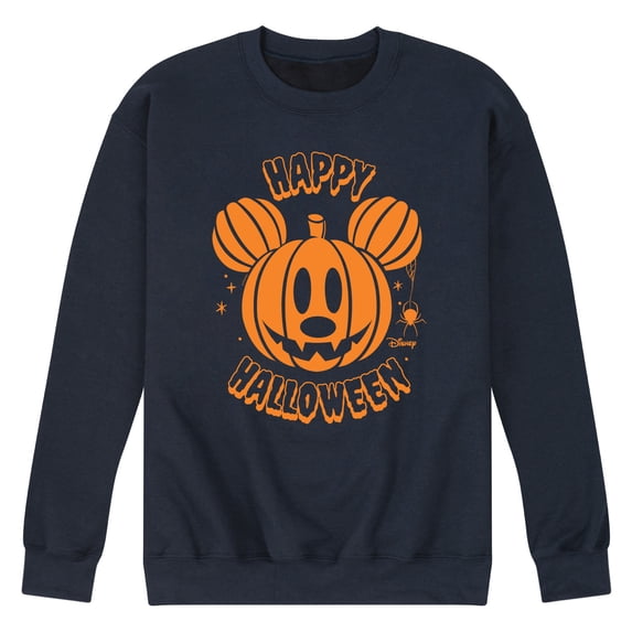 Disney - Mickey Pumpkin - Men's Crew Fleece Sweatshirt