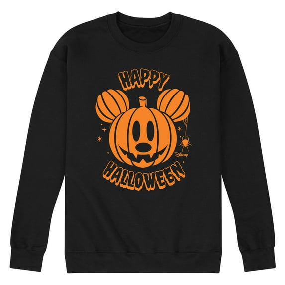 Disney - Mickey Pumpkin - Men's Crew Fleece Sweatshirt