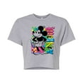 thumbnail image 1 of Disney - Mickey Punk - Juniors Cropped Cotton Blend T-Shirt, 1 of 5