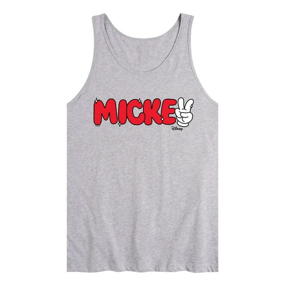Disney - Mickey Red Hand Peace Sign - Men's Jersey Tank Top