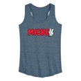 thumbnail image 1 of Disney - Mickey Red Hand Peace Sign - Women's Racerback Tank Top, 1 of 5