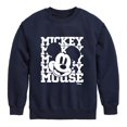 thumbnail image 1 of Disney - Mickey Repeat Graphic Long Sleeve Fleece Sweatshirt, 1 of 4