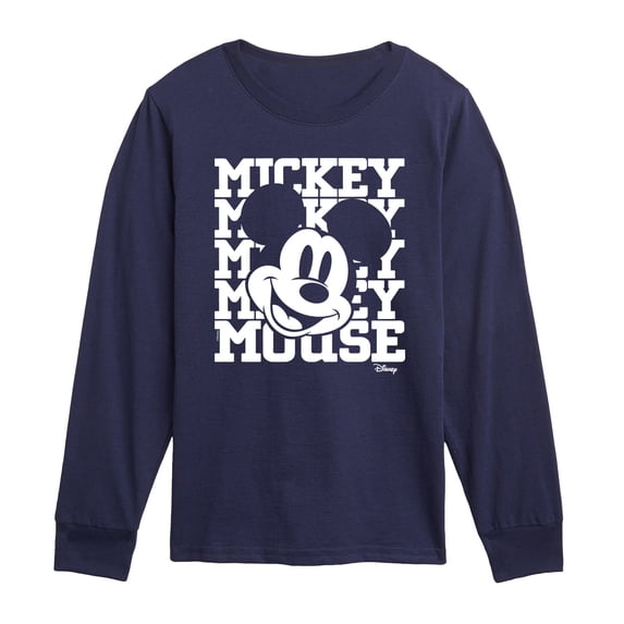 Disney - Mickey Repeat - Toddler Boys Long Sleeve Graphic T-Shirt