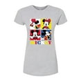 thumbnail image 1 of Disney - Mickey - Ring Master Silly Faces - Juniors Fitted Graphic T-Shirt, 1 of 5