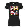 thumbnail image 1 of Disney - Mickey - Ring Master Silly Faces - Juniors Fitted Graphic T-Shirt, 1 of 5