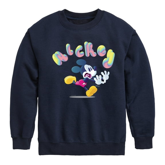 Disney - Mickey Run - Youth Crewneck Fleece Sweatshirt
