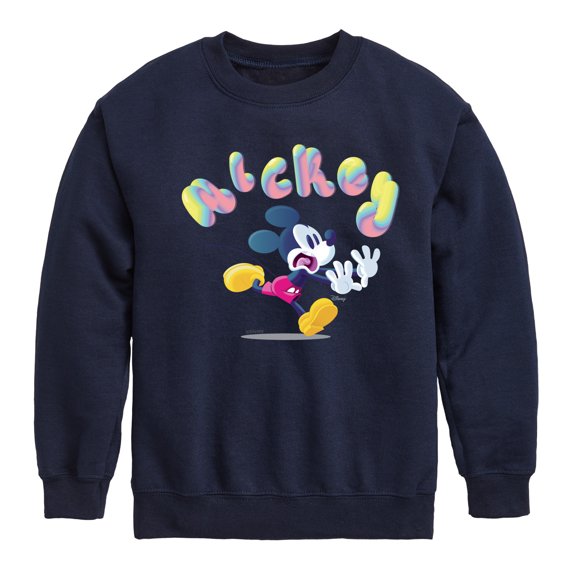 Disney - Mickey Run - Youth Crewneck Fleece Sweatshirt