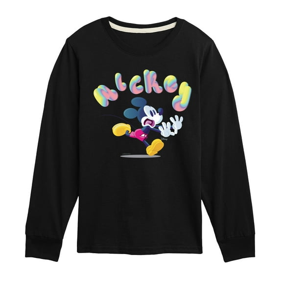 Disney - Mickey Run - Youth Long Sleeve Graphic T-Shirt