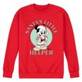 thumbnail image 1 of Disney - Mickey Santas Little Helper - Men's Crew Fleece Sweatshirt Sweatshirt, 1 of 5