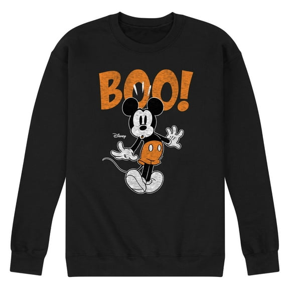 Disney - Mickey Scared Boo - Men's Crew Fleece Sweatshirt