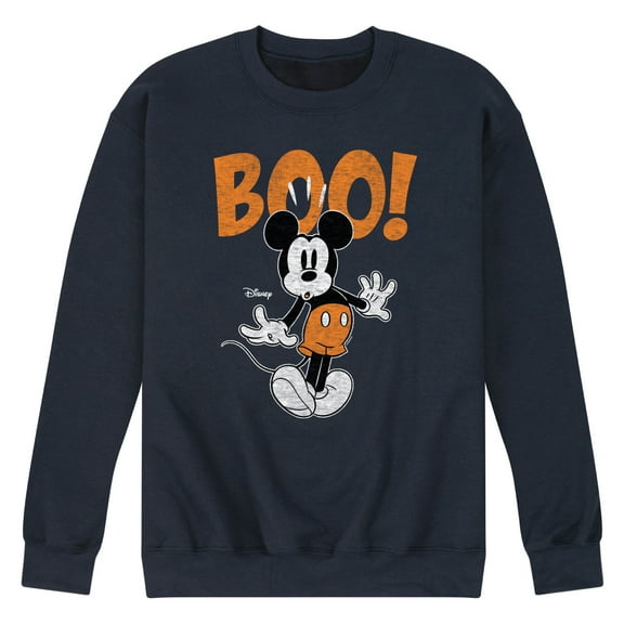 Disney - Mickey Scared Boo - Men's Crew Fleece Sweatshirt