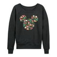 thumbnail image 1 of Disney - Mickey Silhouette Christmas - Women's French Terry Pullover Sweatshirt, 1 of 4