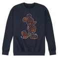 thumbnail image 1 of Disney - Mickey Silhouette Orange Spider Web - Men's Crew Fleece Sweatshirt, 1 of 5